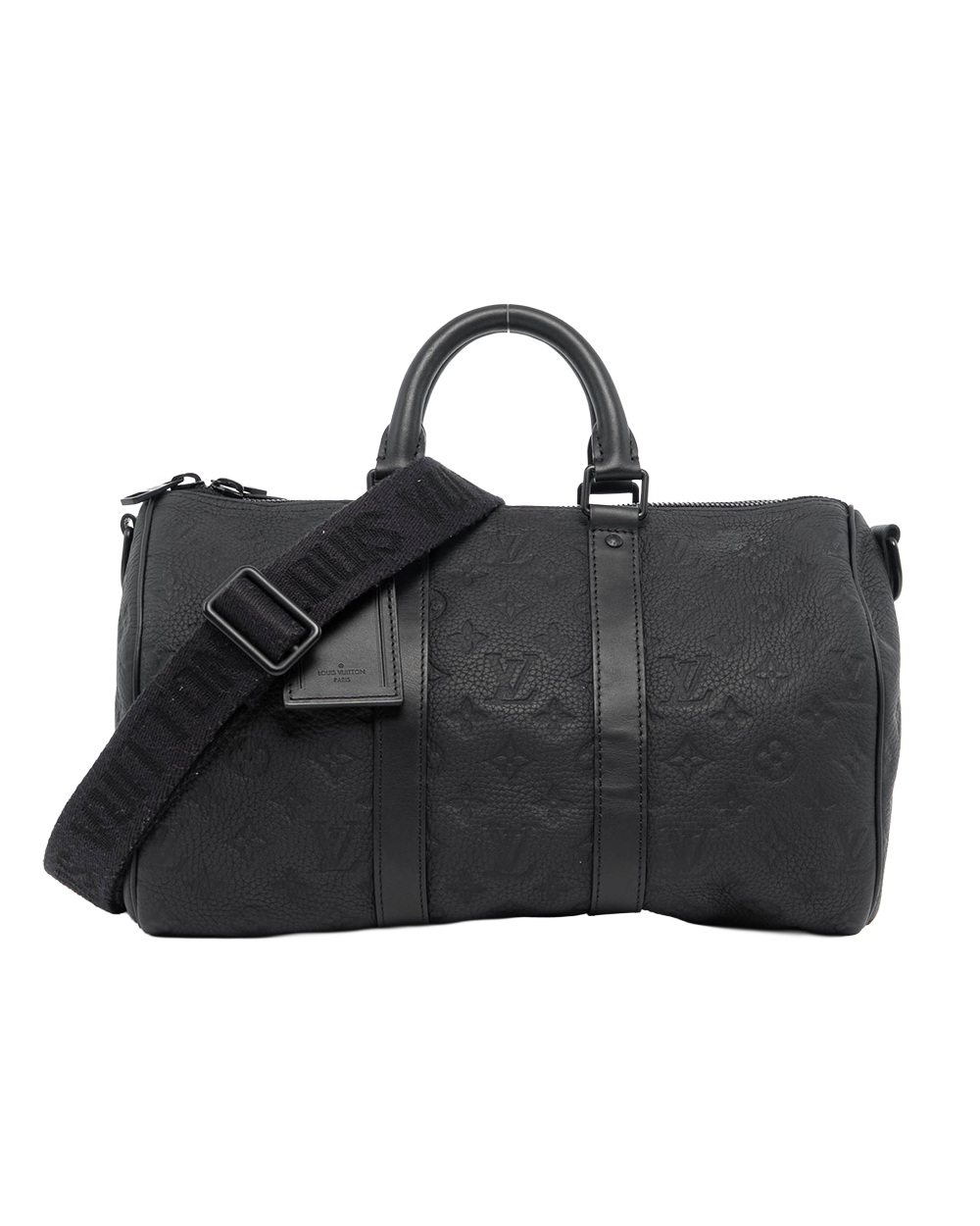 LV KEEP ALL 35 BLACK GIANT MONOGRAM CALF BHW MICROCHIP 5133