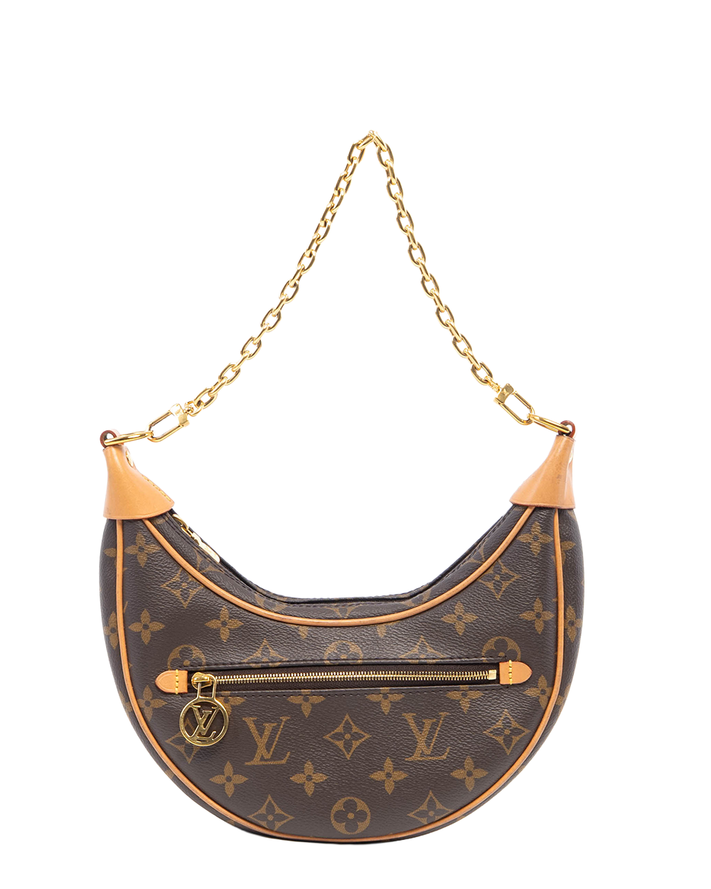 LV LOOP BROWN MONOGRAM CANVAS GHW MICROCHIP 0846