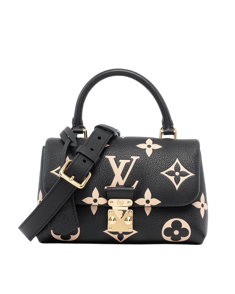 LV MADELEINE BB BLACK GIANT MONOGRAM GHW MICROCHIP 07685