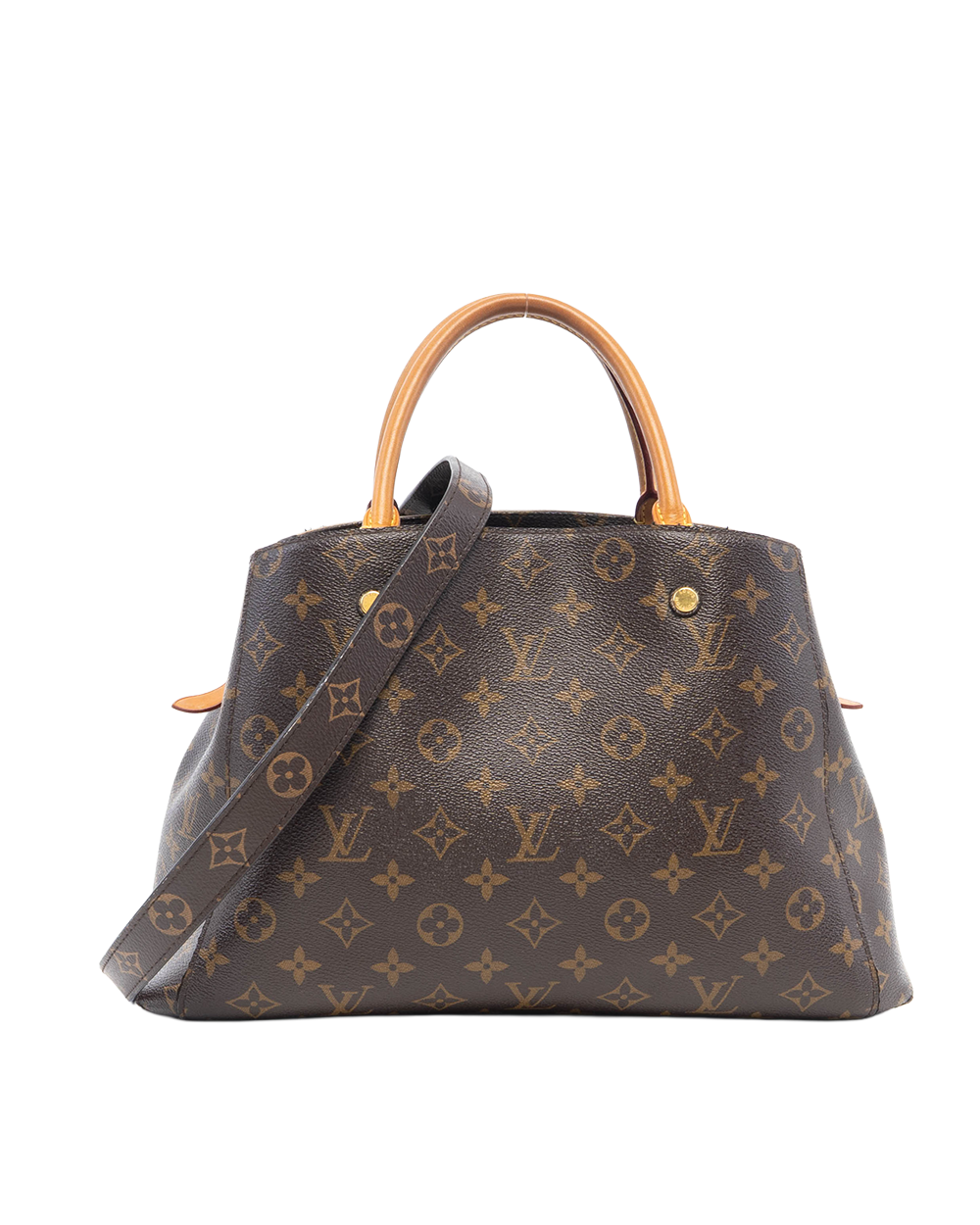 LV MONTAIGNE MM BROWN MONOGRAM CANVAS GHW CA1105 8051