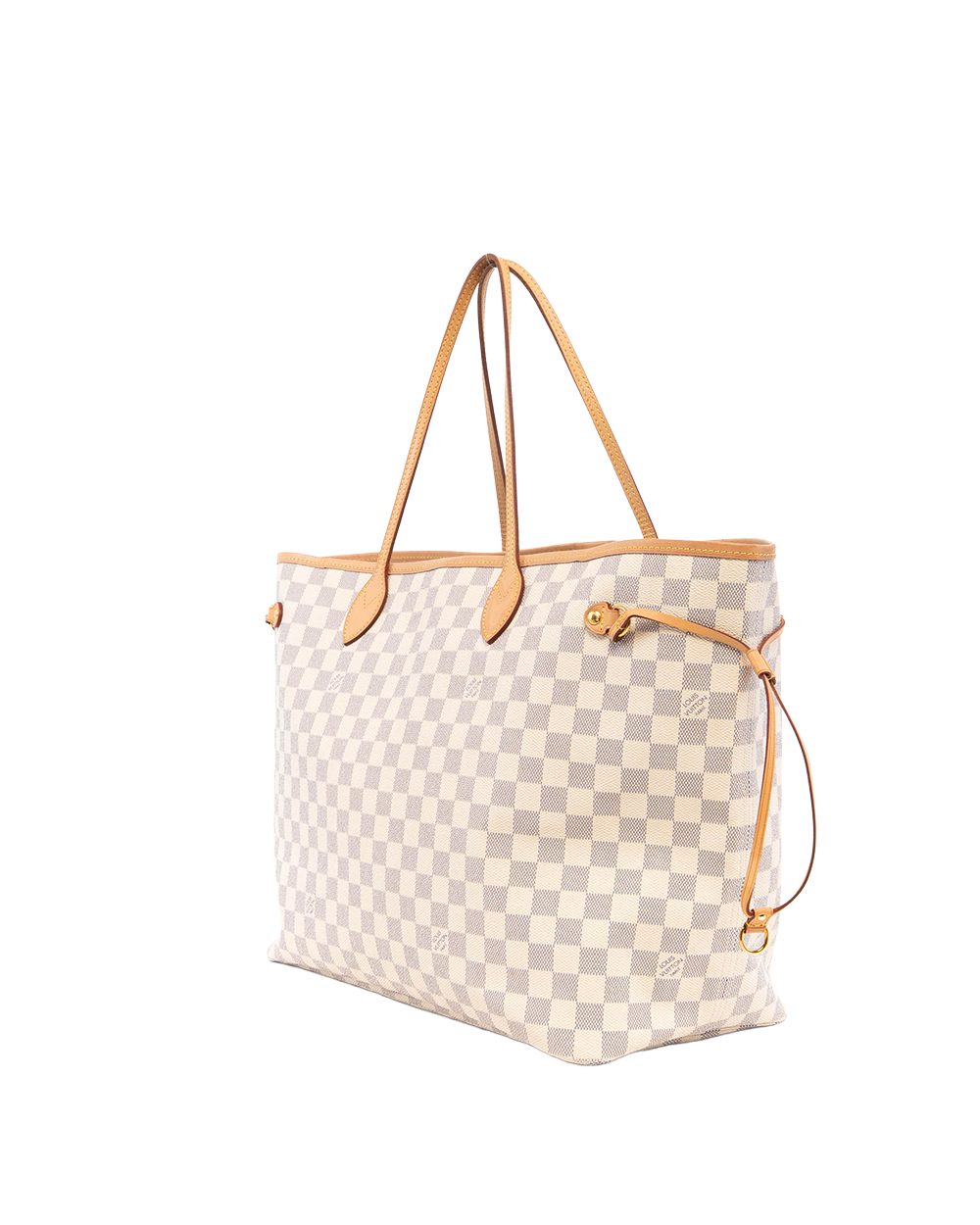 LV NEVERFULL GM WHITE AZUR DAMIER CANVAS GHW FL4118 00021