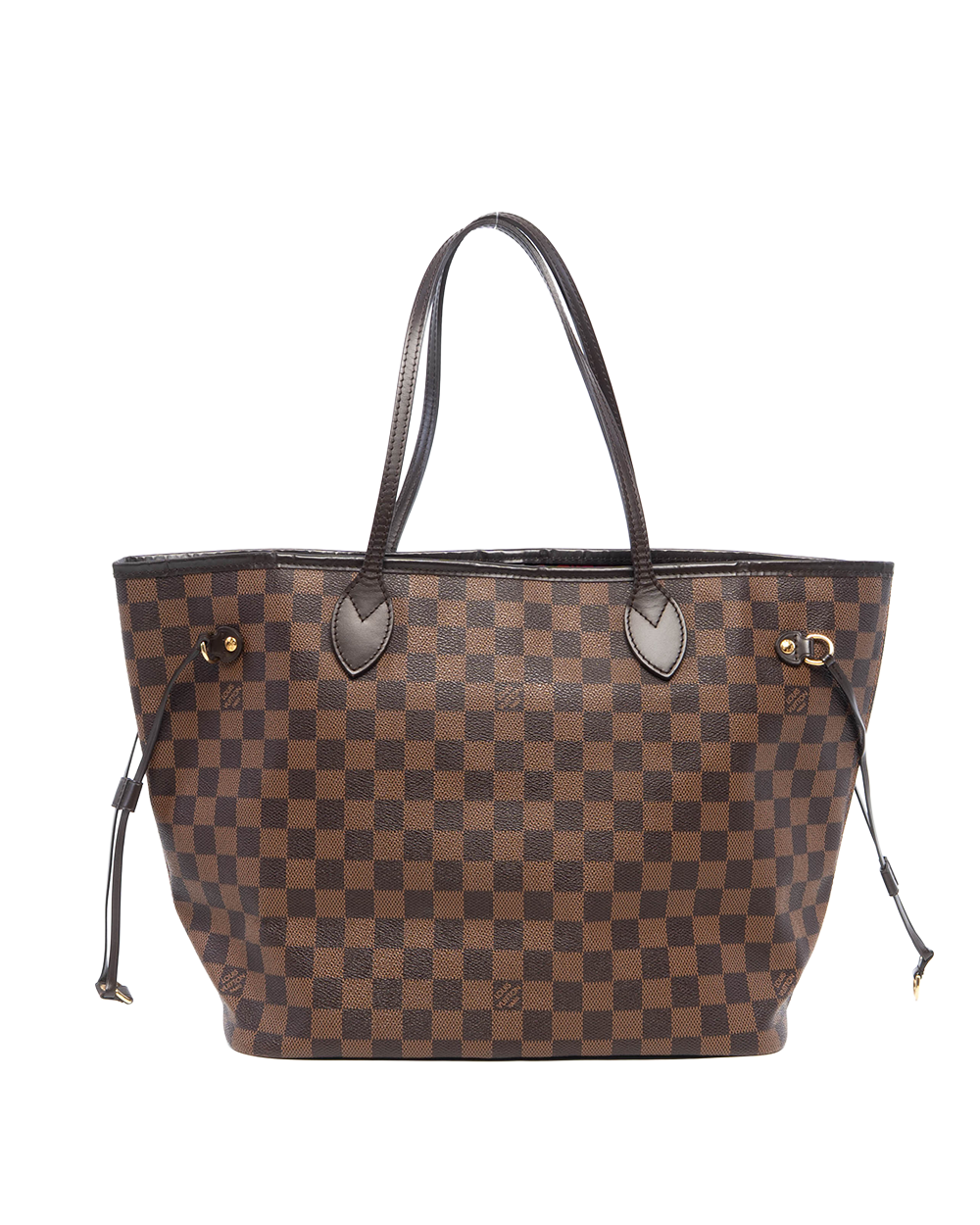 LV NEVERFULL MM BROWN DAMIER CANVAS GHW SF3163 5000