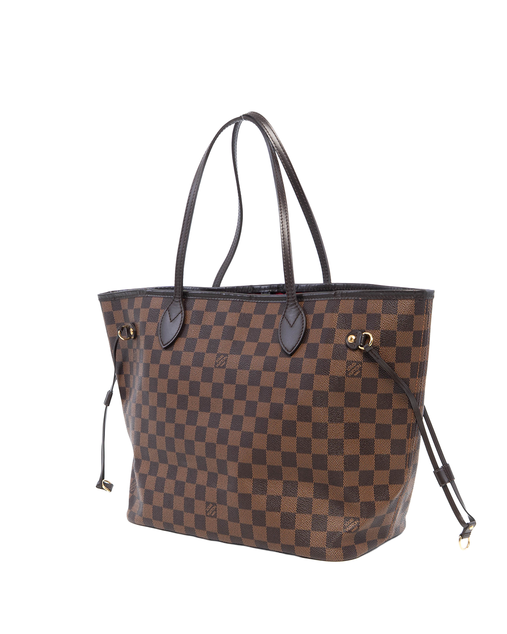 LV NEVERFULL MM BROWN DAMIER CANVAS GHW SF3163 5001