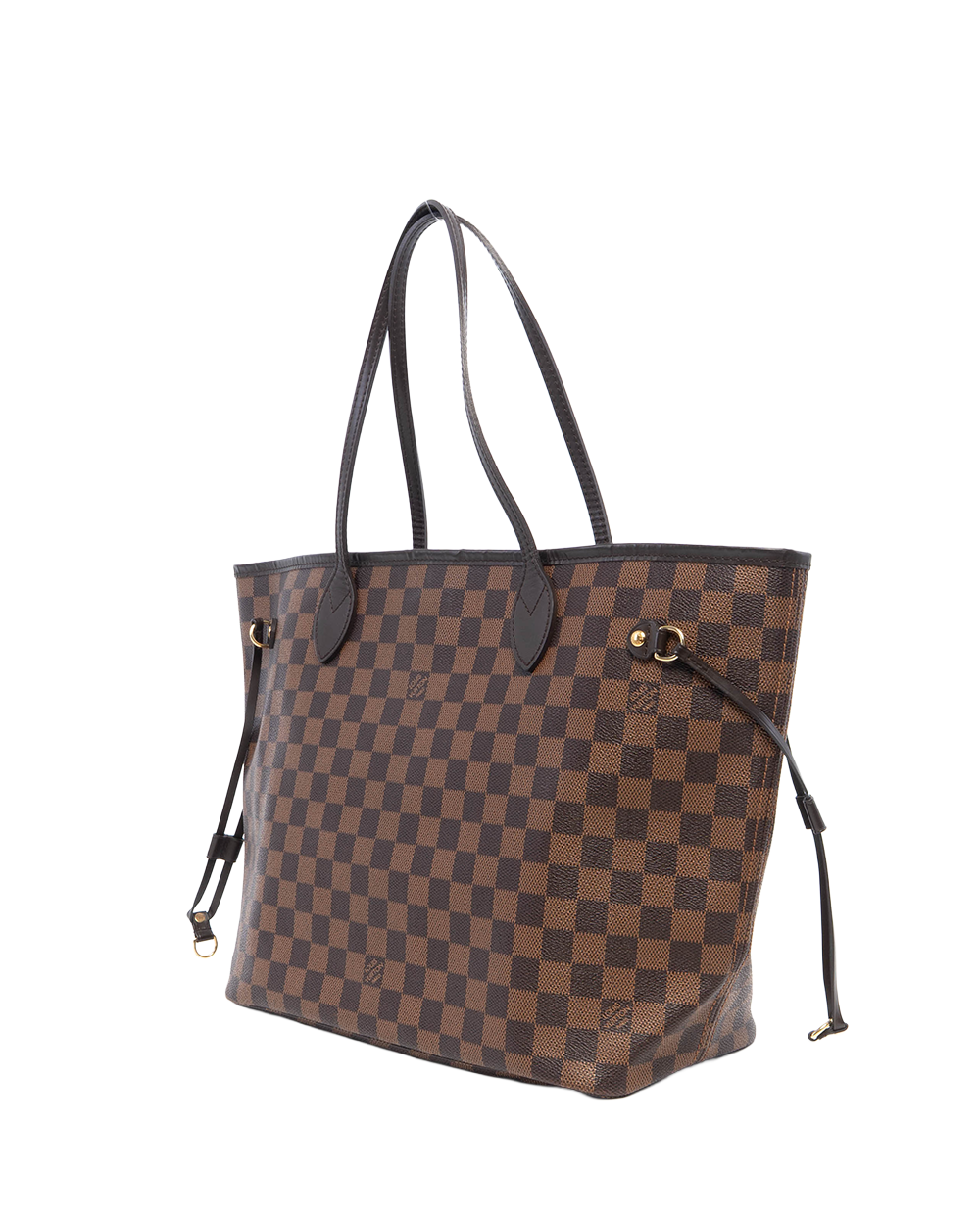 LV NEVERFULL MM BROWN DAMIER CANVAS GHW SF3163 5002