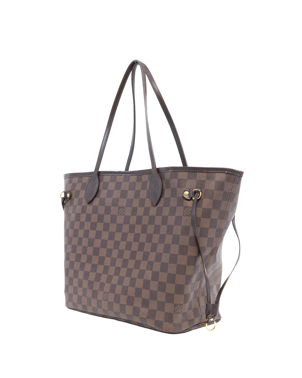 LV NEVERFULL MM BROWN DAMIER CANVAS GHW SF5100 1001