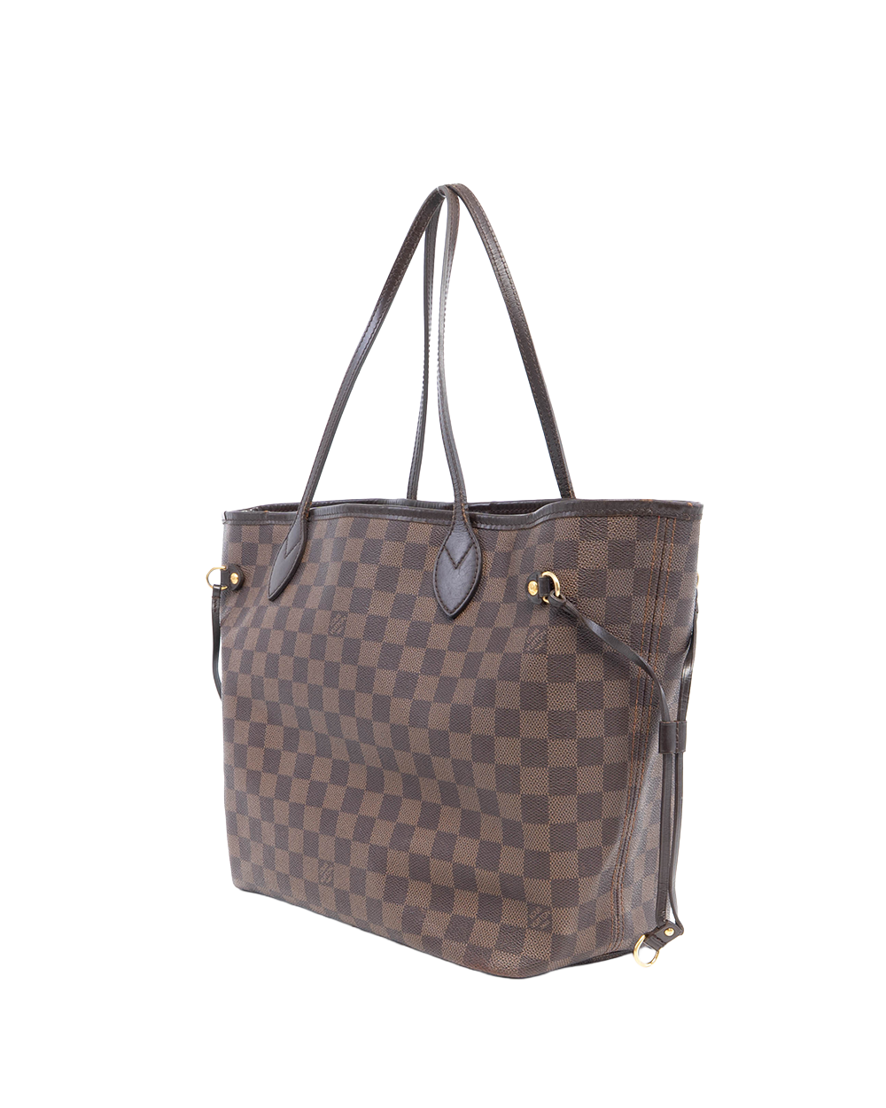 LV NEVERFULL MM BROWN DAMIER CANVAS GHW SF5100 1002