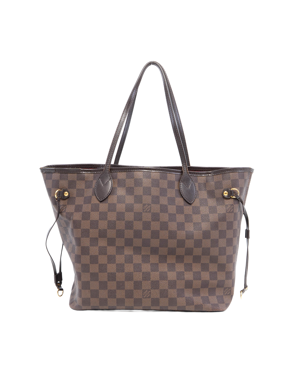 LV NEVERFULL MM BROWN DAMIER CANVAS GHW SF5100 1003