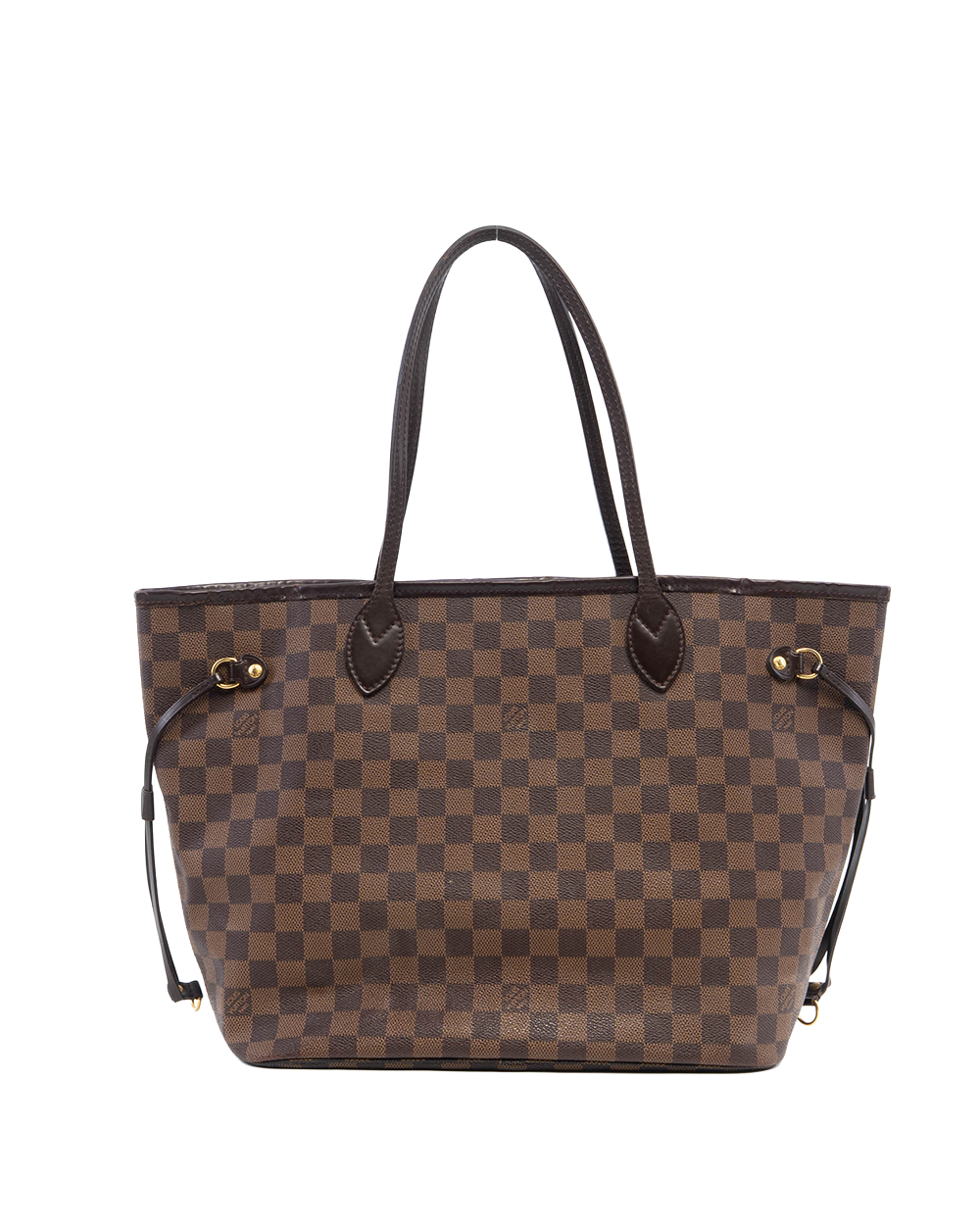 LV NEVERFULL MM BROWN DAMIER CANVAS GHW SP2088 08639