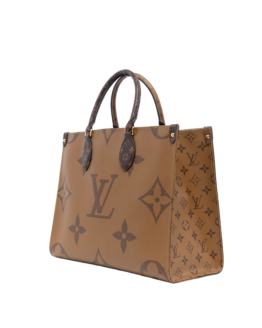 LV ON THE GO MM BROWN MONOGRAM REVERSE GHW FX 0261 5019