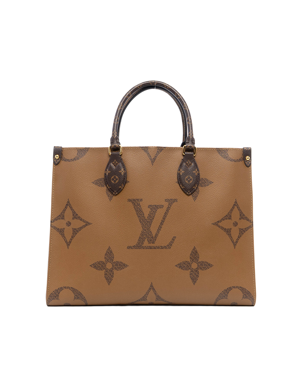 LV ON THE GO MM BROWN MONOGRAM REVERSE GHW FX 0261 5020