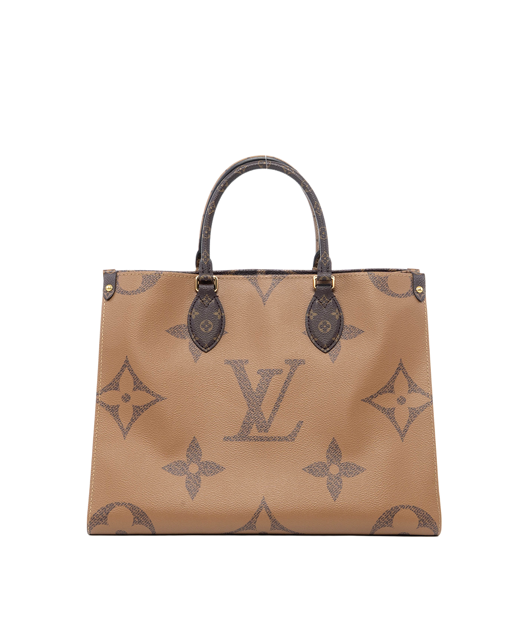 LV ON THE GO MM BROWN MONOGRAM REVERSE GHW MICROCHIP 07161