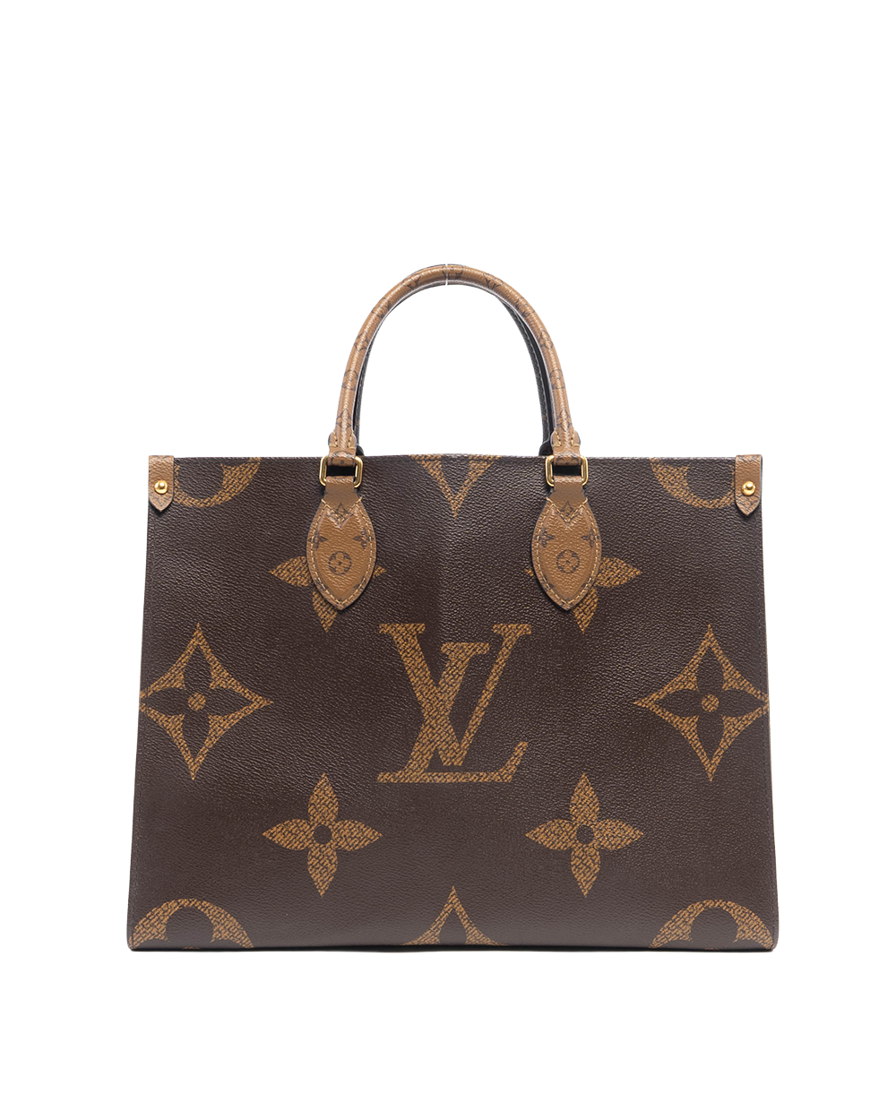 LV ON THE GO MM BROWN MONOGRAM REVERSE GHW MICROCHIP 3101