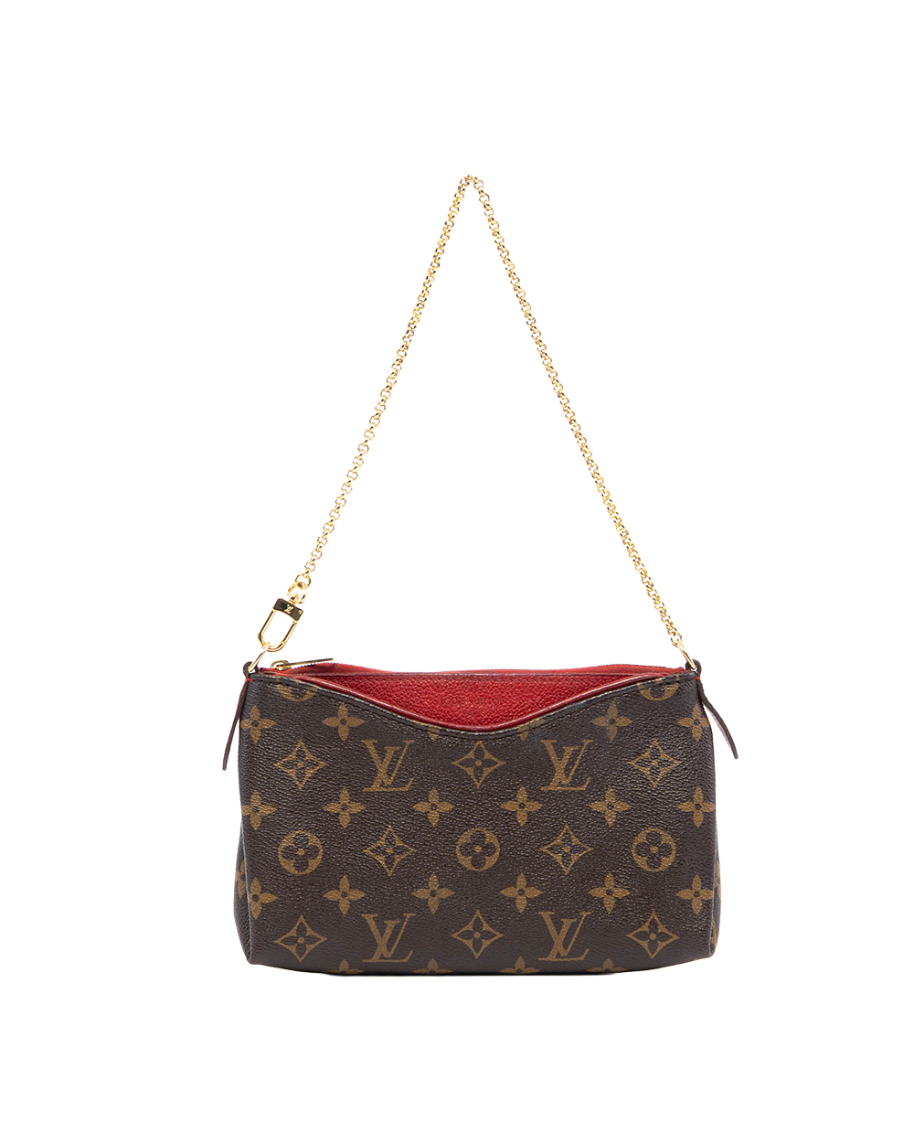 LV PALLAS BROWN RED MONOGRAM CANVAS GHW GI1196 1018