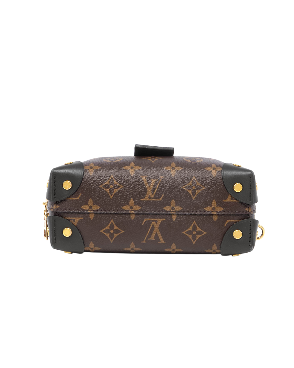 LV PETITE MALLE SOUPLE BROWN BLACK MONOGRAM CANVAS GHW MICROCHIP 8021