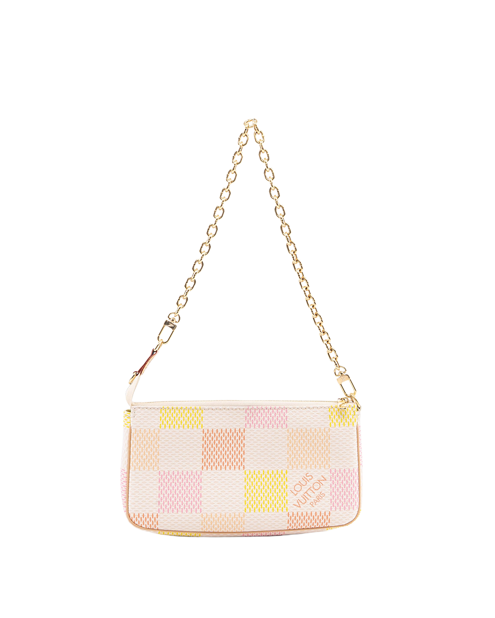 LV POCHETTE ACC MULTI COLOR DAMIER CANVAS GHW MICROCHIP 06535