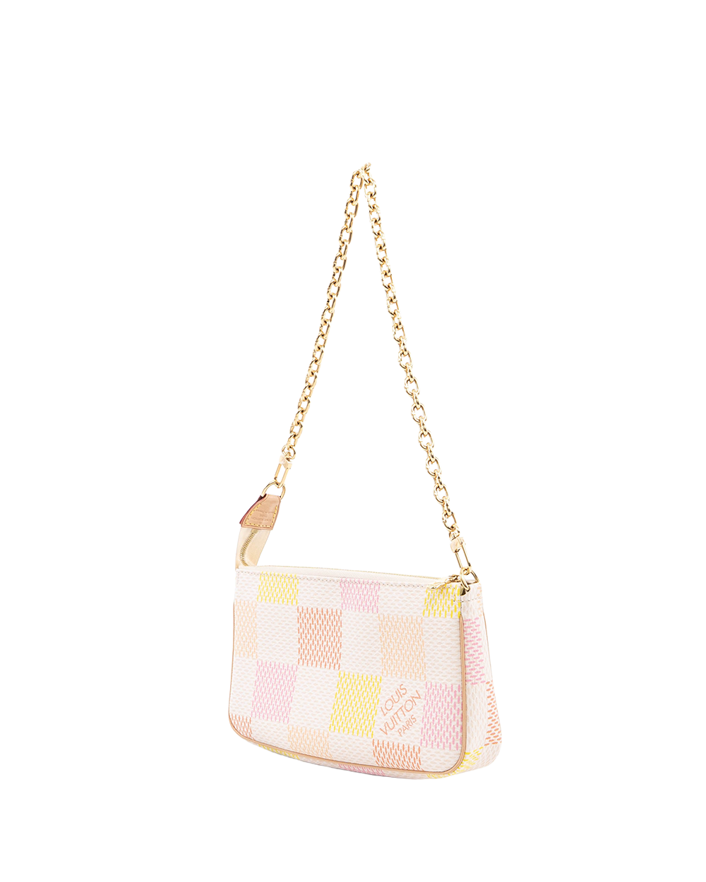 LV POCHETTE ACC MULTI COLOR DAMIER CANVAS GHW MICROCHIP 06536