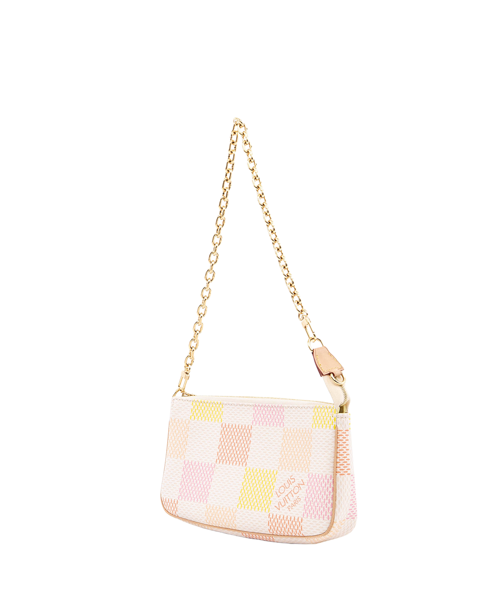 LV POCHETTE ACC MULTI COLOR DAMIER CANVAS GHW MICROCHIP 06537