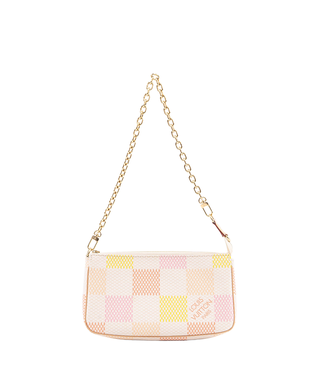 LV POCHETTE ACC MULTI COLOR DAMIER CANVAS GHW MICROCHIP 06538