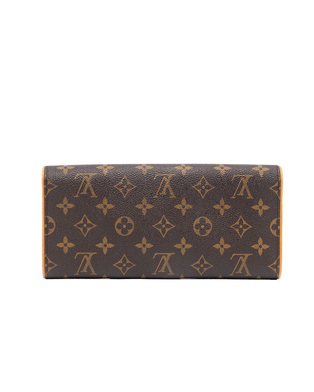 LV POCHETTE TWIN BROWN MONOGRAM CANVAS GHW FL0054 0157