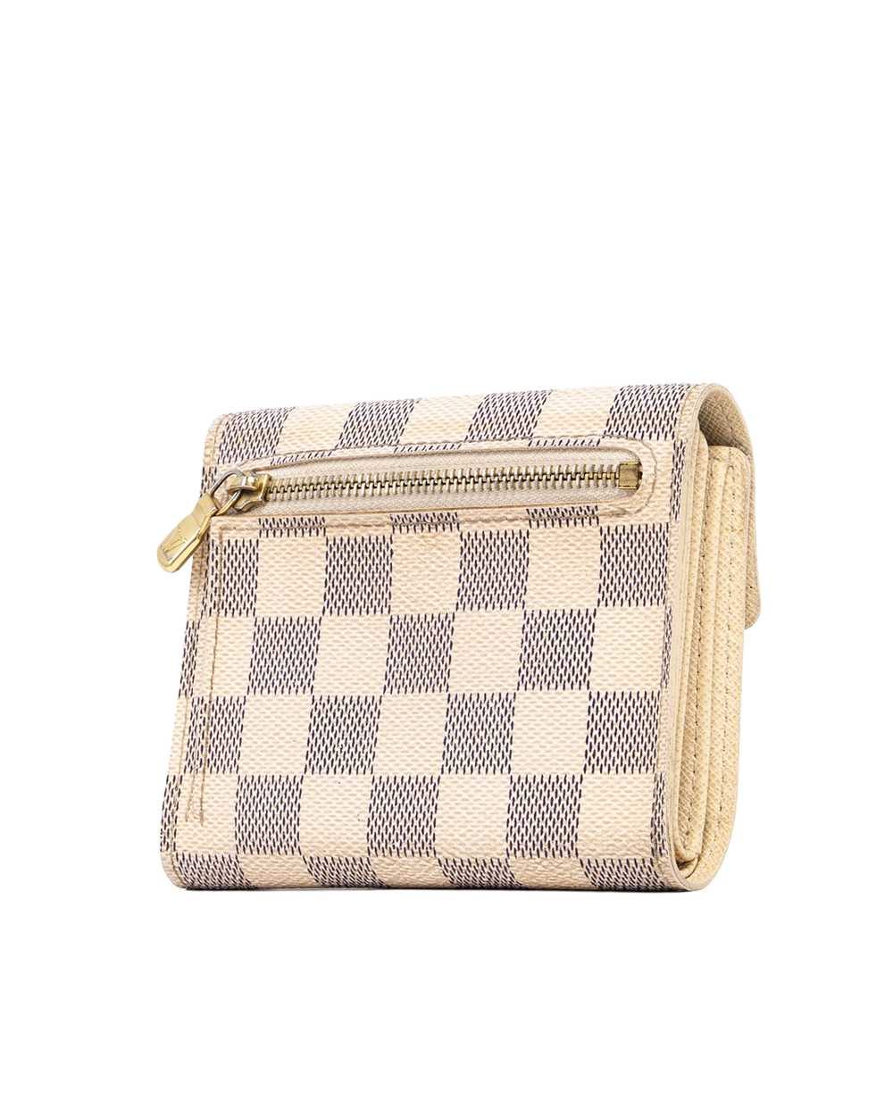 LV PORTEFEUILLE KOALA SHORT WHITE AZUR DAMIER CANVAS GHW CA4027 09716