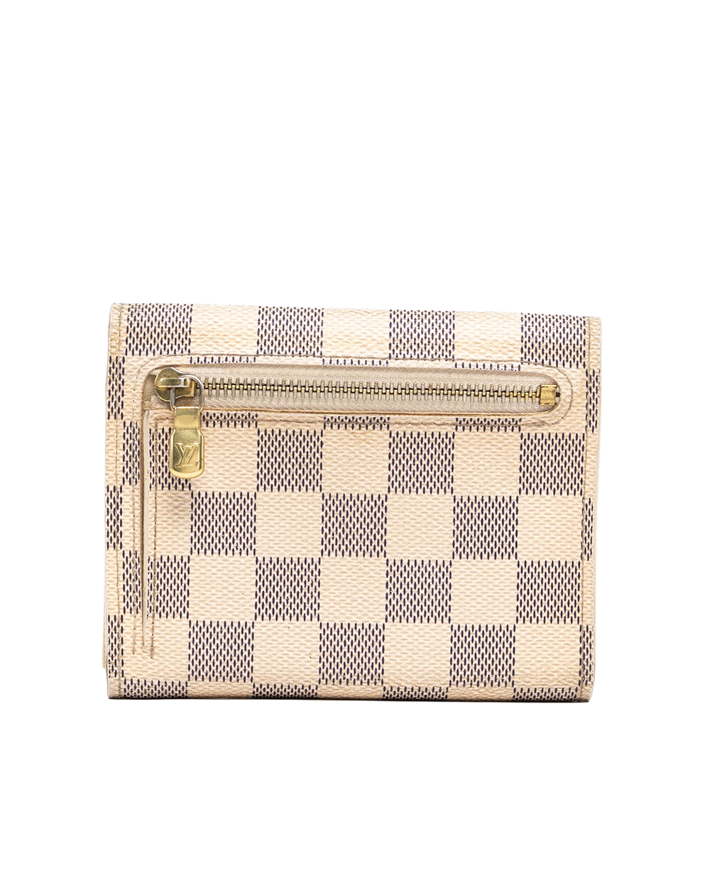 LV PORTEFEUILLE KOALA SHORT WHITE AZUR DAMIER CANVAS GHW CA4027 09717