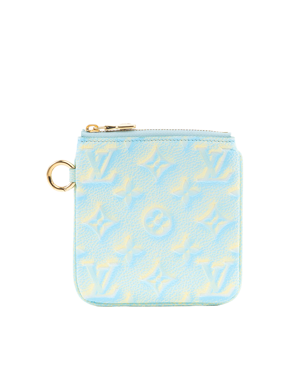 LV POUCH TRIO MULTI COLOR PINK BLUE GIANT MONOGRAM CALF GHW MICROCHIP 1085