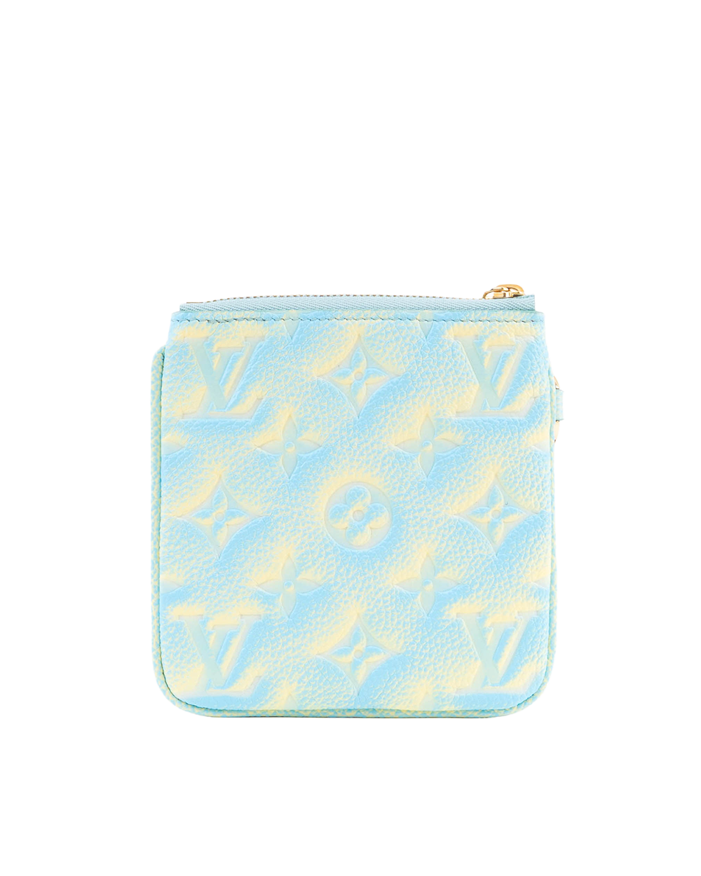 LV POUCH TRIO MULTI COLOR PINK BLUE GIANT MONOGRAM CALF GHW MICROCHIP 1086