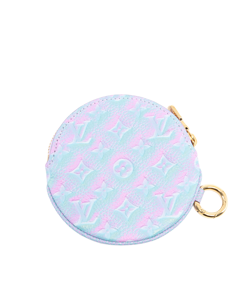 LV POUCH TRIO MULTI COLOR PINK BLUE GIANT MONOGRAM CALF GHW MICROCHIP 1088