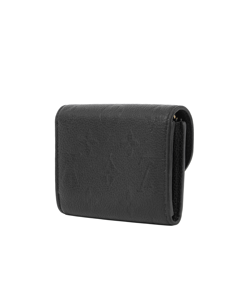 LV ROSALIE COIN SHORT BLACK GIANT MONOGRAM CALF GHW MICROCHIP 5214