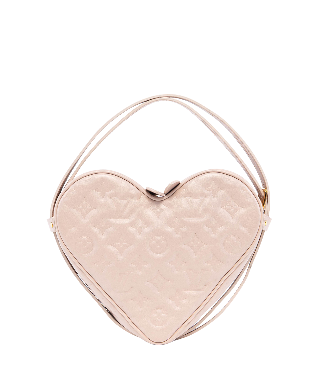 LV SAC COEUR 22 PINK RED CALF GHW MICROCHIP 4132