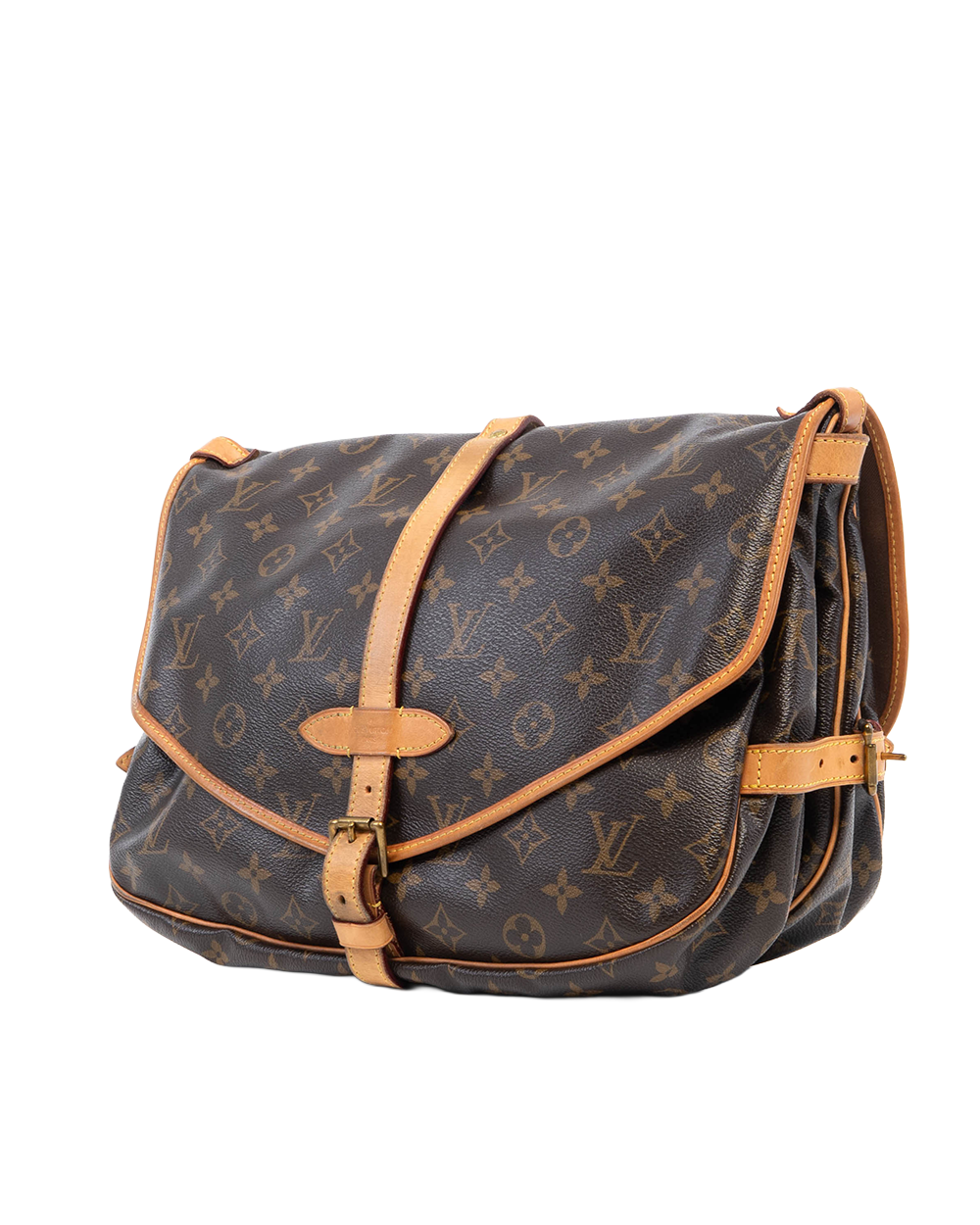 LV SAUMUR BROWN MONOGRAM CANVAS GHW MB1142 09305