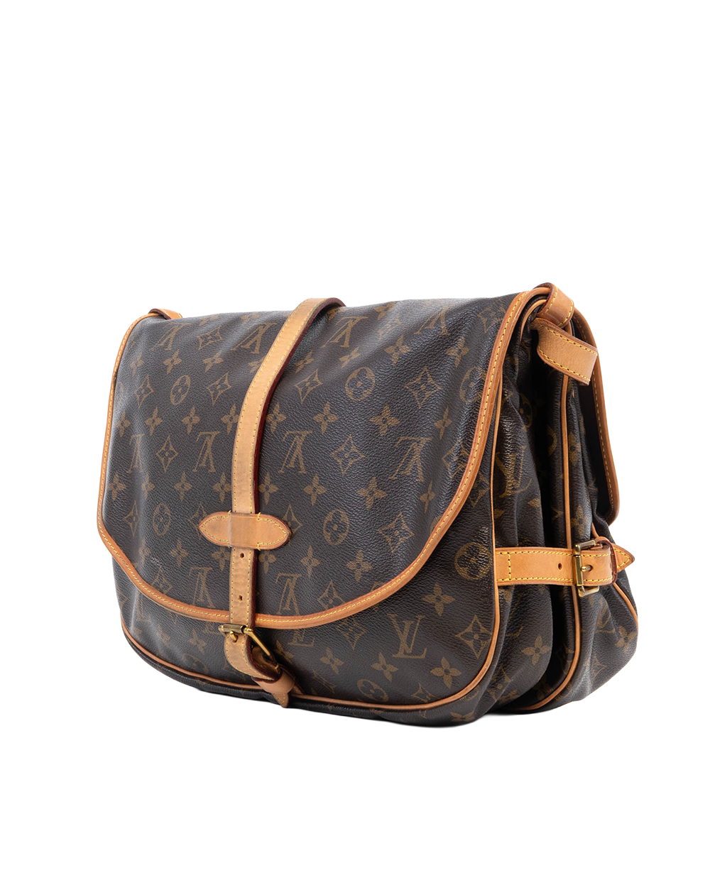 LV SAUMUR BROWN MONOGRAM CANVAS GHW MB1142 09306