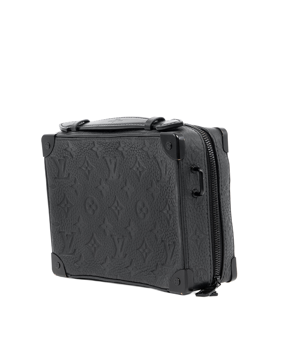 LV SOFT TRUNK BLACK MONOGRAM CALF BHW MICROCHIP 06517