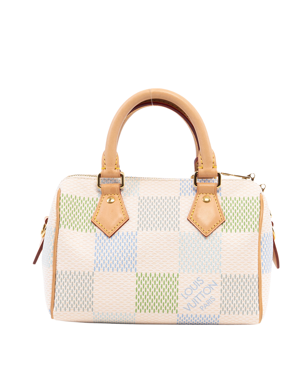 LV SPEEDY 20 MULTI COLOR CREAM DAMIER CANVAS MICROCHIP 08679