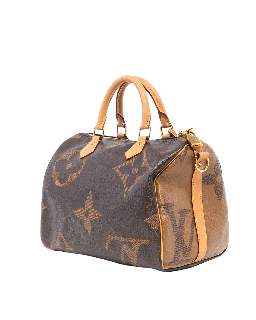 LV SPEEDY 30 BROWN MONOGRAM REVERSE GHW MICROCHIP 1465