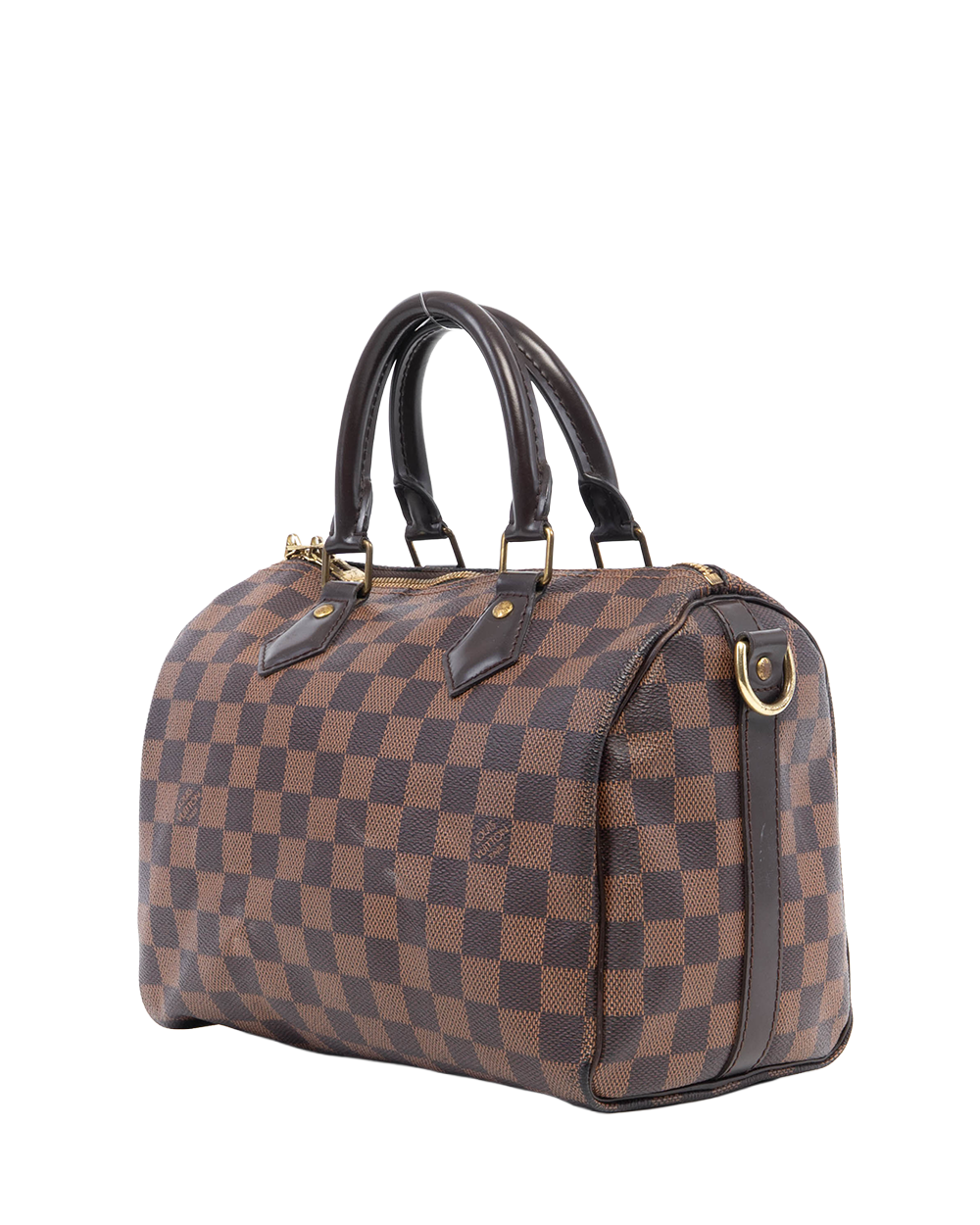 LV SPEEDY BAND 25 BROWN DAMIER CANVAS GHW MB3155 09263
