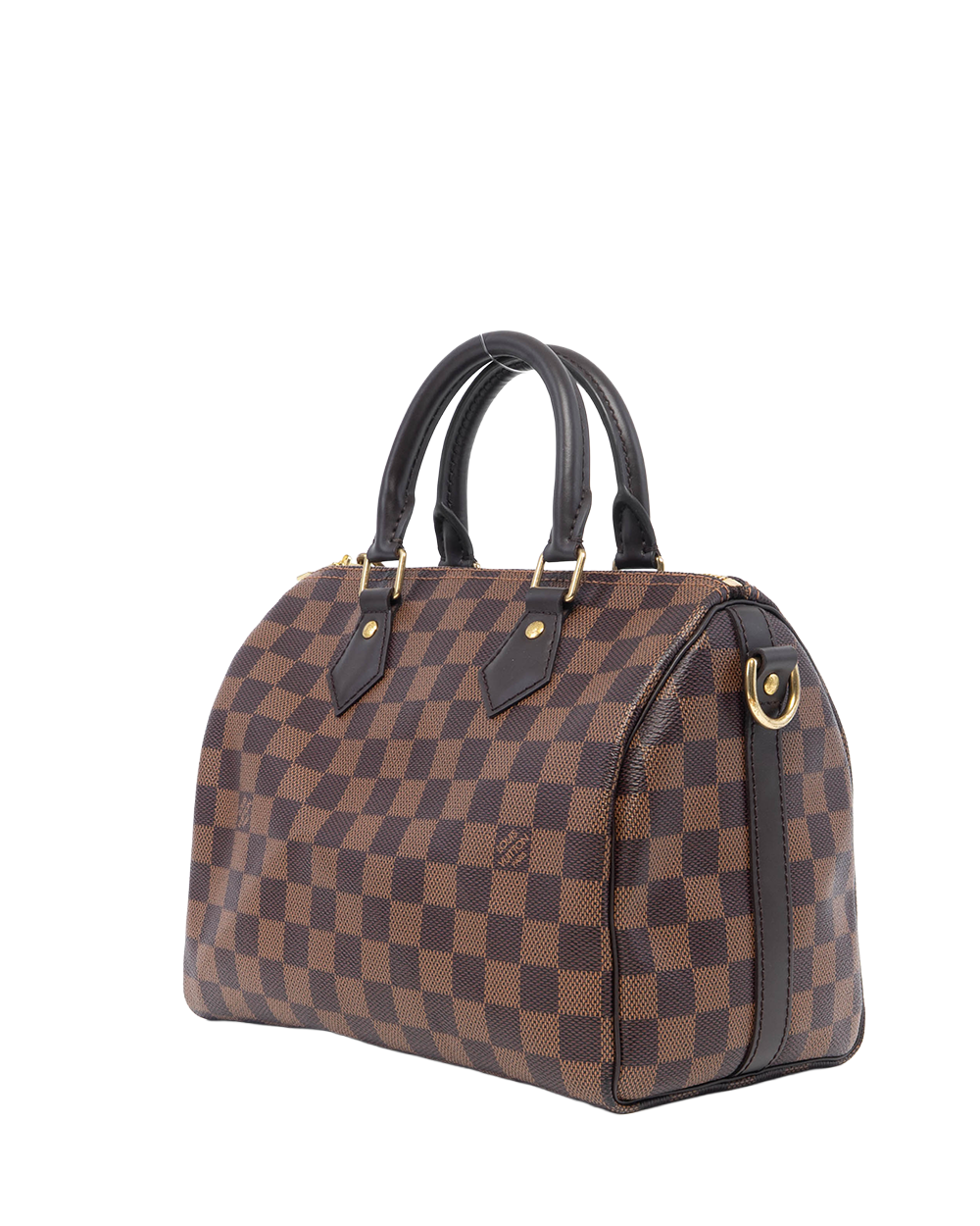 LV SPEEDY BAND 25 BROWN DAMIER CANVAS GHW MICROCHIP 7132