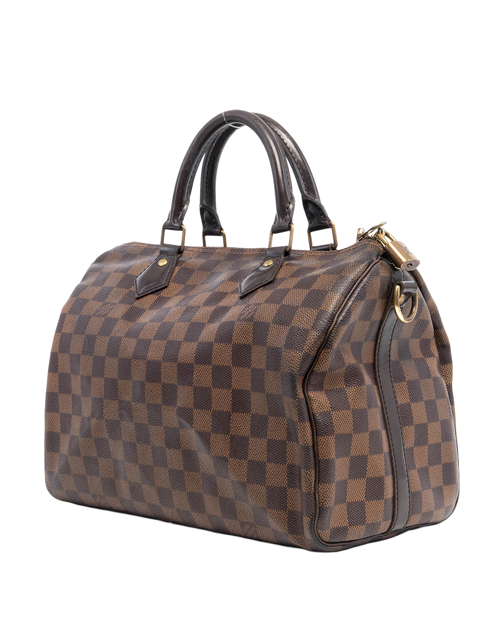 LV SPEEDY BAND 30 BROWN DAMIER CANVAS GHW AA1168 04577