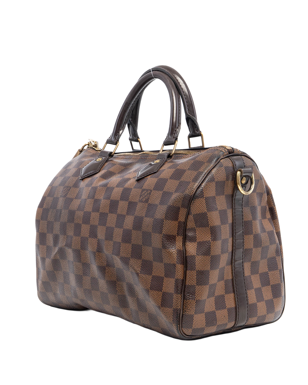 LV SPEEDY BAND 30 BROWN DAMIER CANVAS GHW AA1168 04578