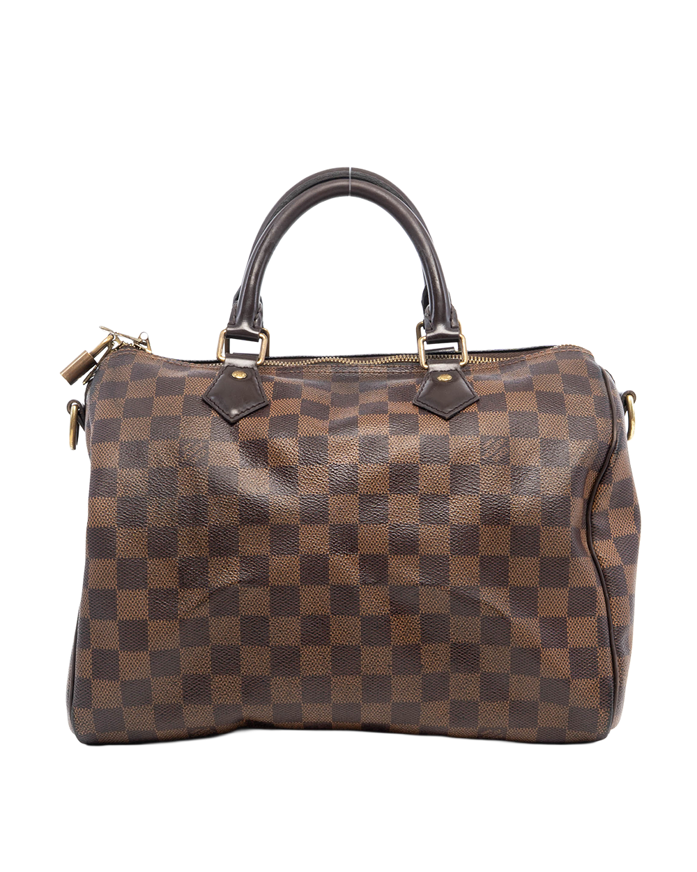 LV SPEEDY BAND 30 BROWN DAMIER CANVAS GHW AA1168 04579