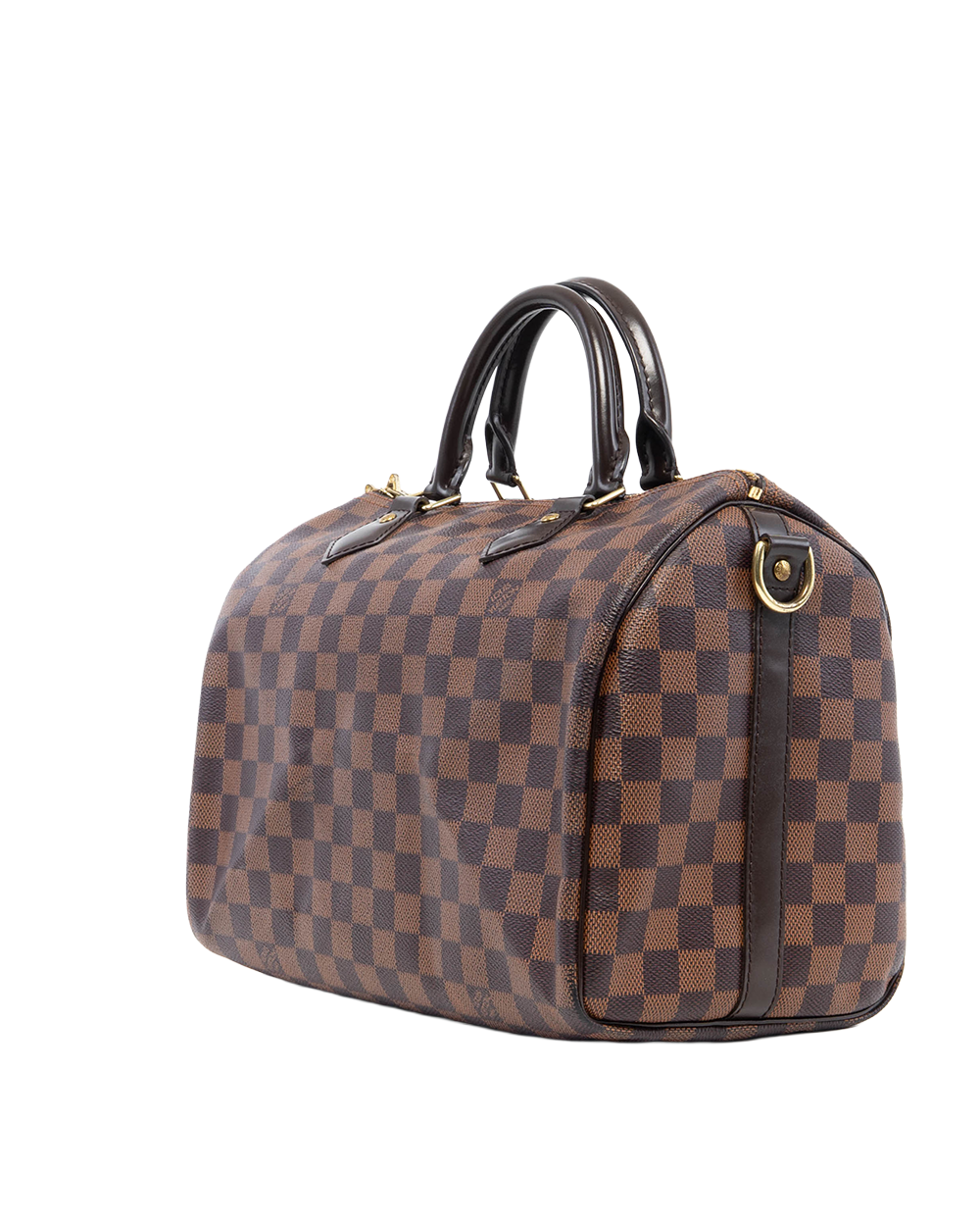 LV SPEEDY BAND 30 BROWN DAMIER CANVAS GHW CT2105 82786