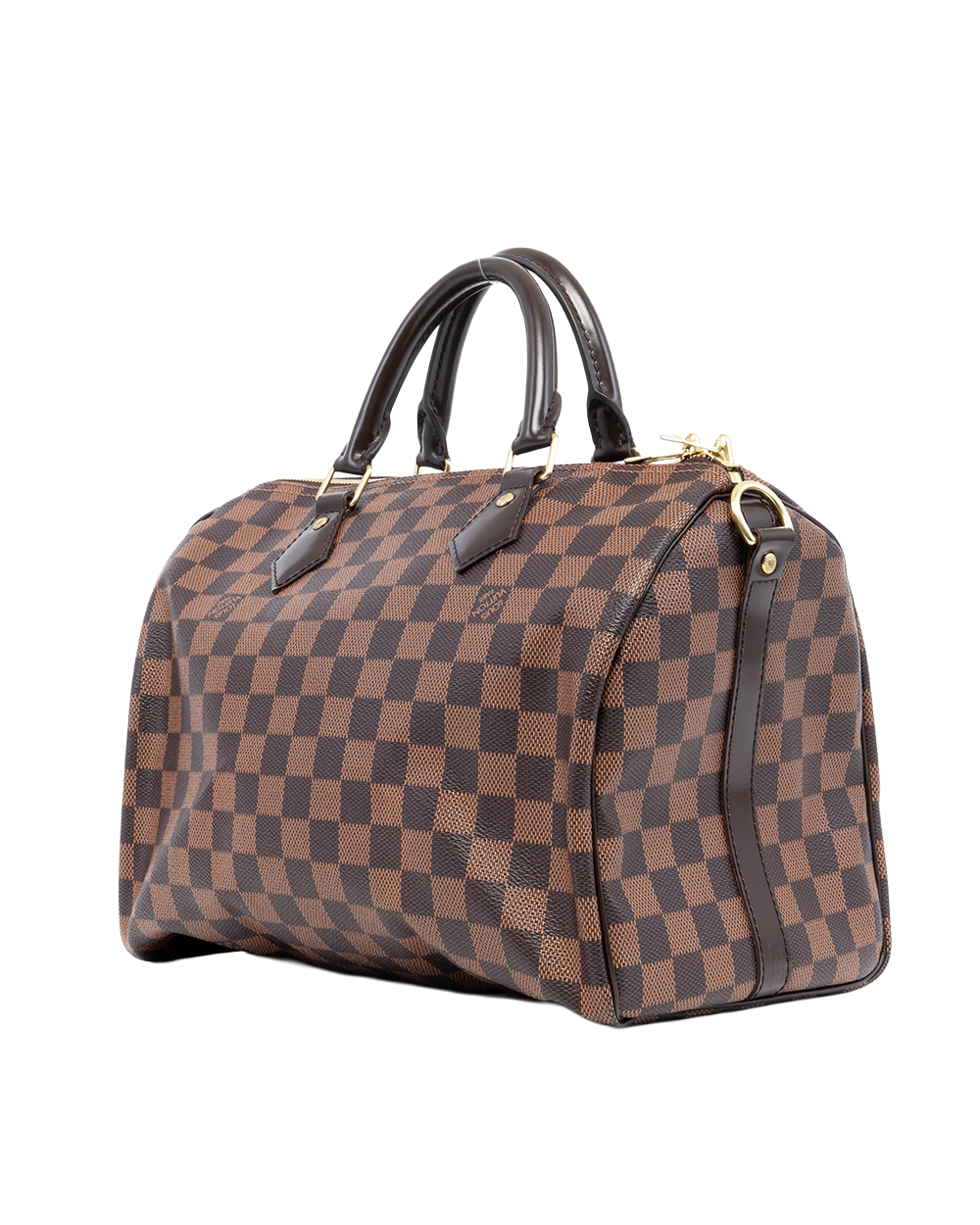 LV SPEEDY BAND 30 BROWN DAMIER CANVAS GHW CT3195 00243
