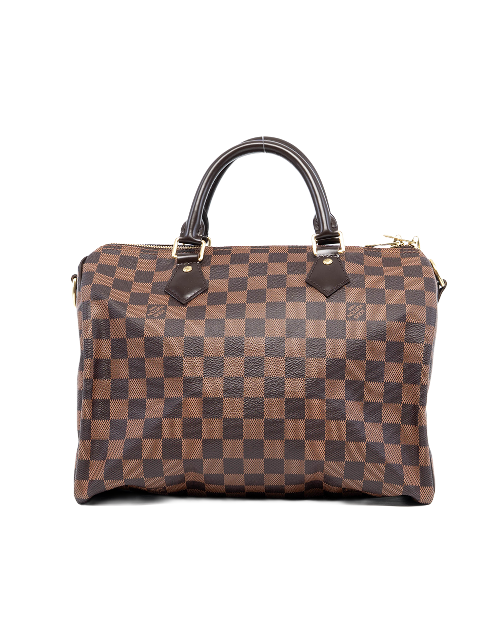 LV SPEEDY BAND 30 BROWN DAMIER CANVAS GHW CT3195 00244