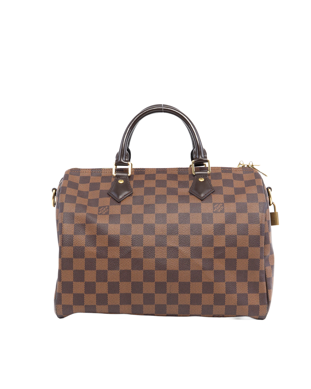 LV SPEEDY BAND 30 BROWN DAMIER CANVAS GHW MB4166 1148