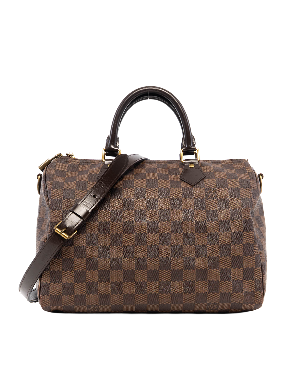 LV SPEEDY BAND 30 BROWN DAMIER CANVAS GHW SP1132 2950