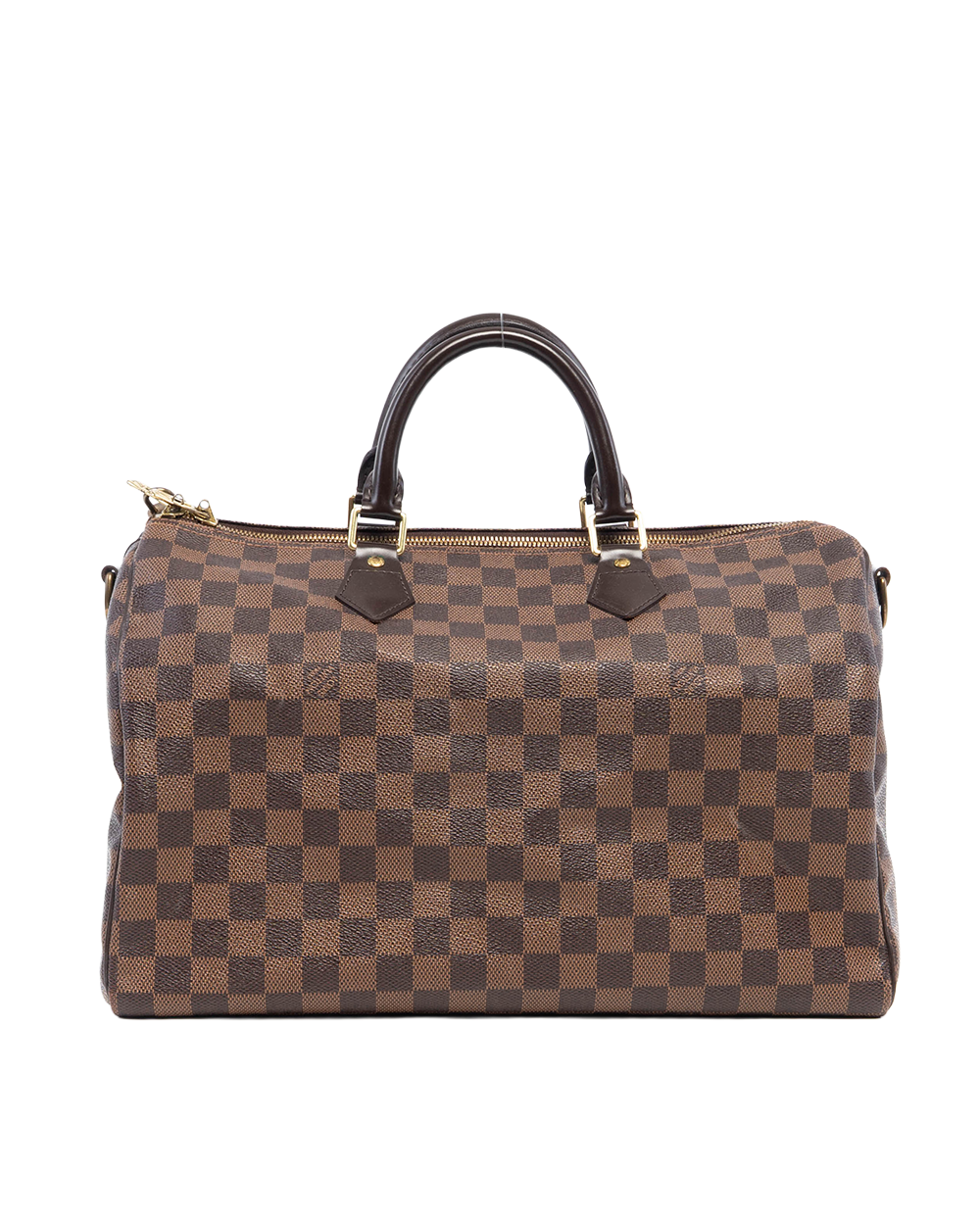 LV SPEEDY BAND 35 BROWN DAMIER CANVAS GHW DU2112 6211