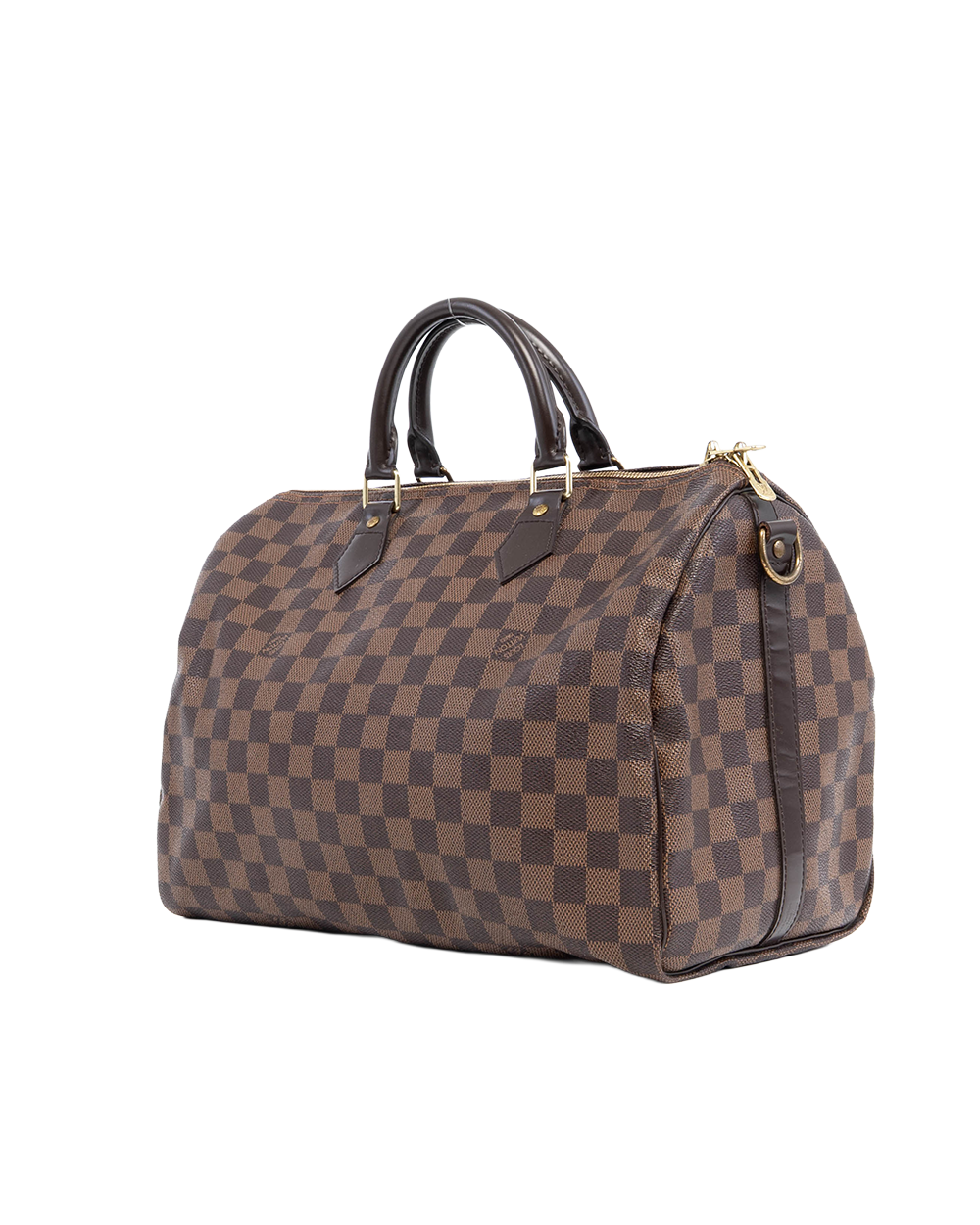 LV SPEEDY BAND 35 BROWN DAMIER CANVAS GHW SP1152 1178