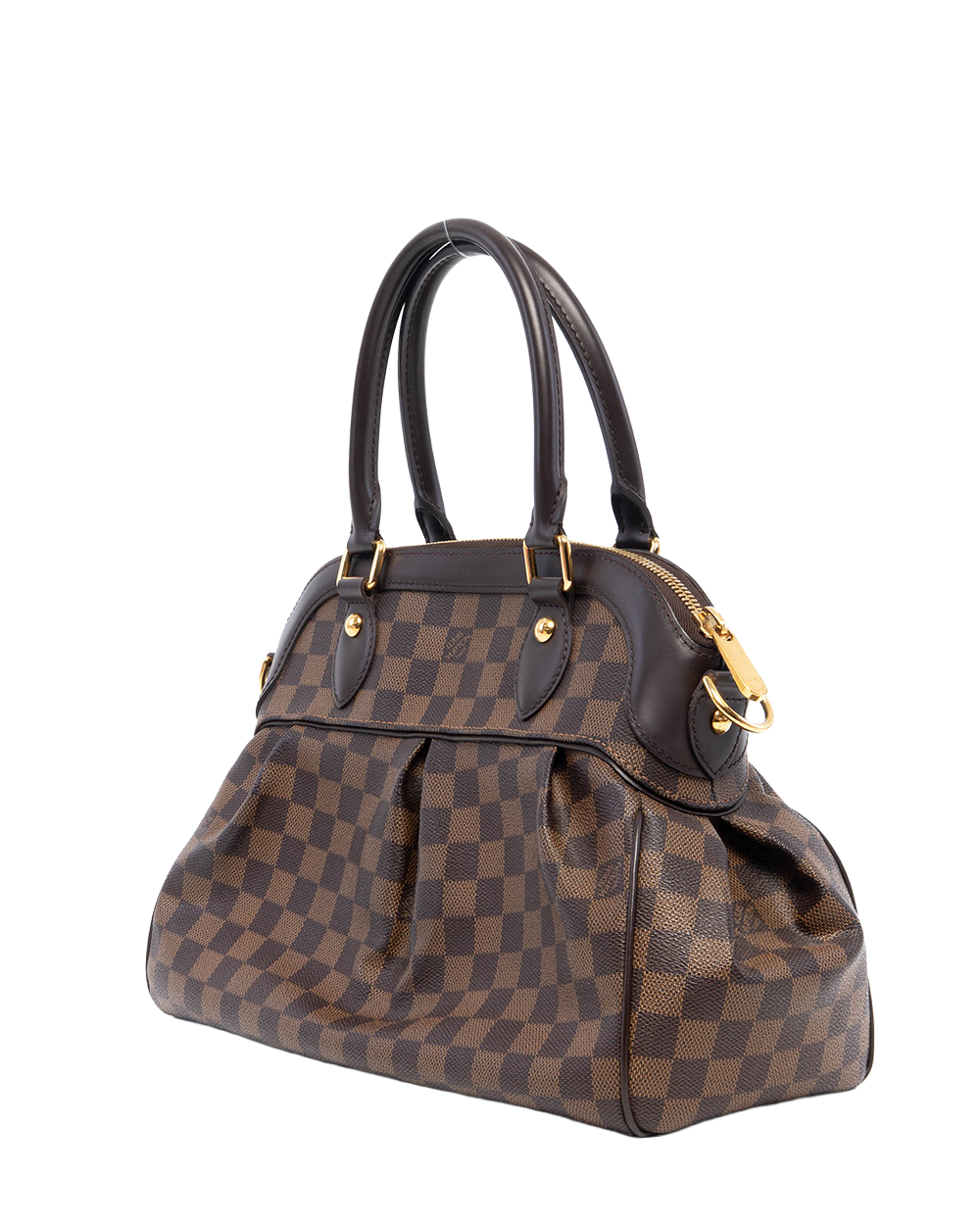 LV TREVI PM BROWN DAMIER CANVAS GHW FL1120 6177