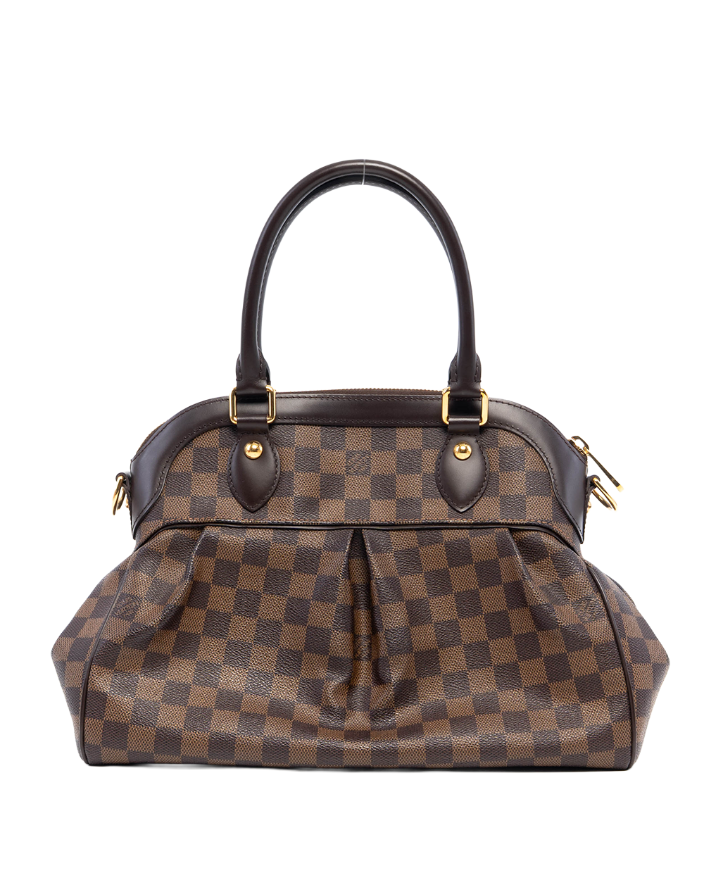 LV TREVI PM BROWN DAMIER CANVAS GHW FL1120 6178