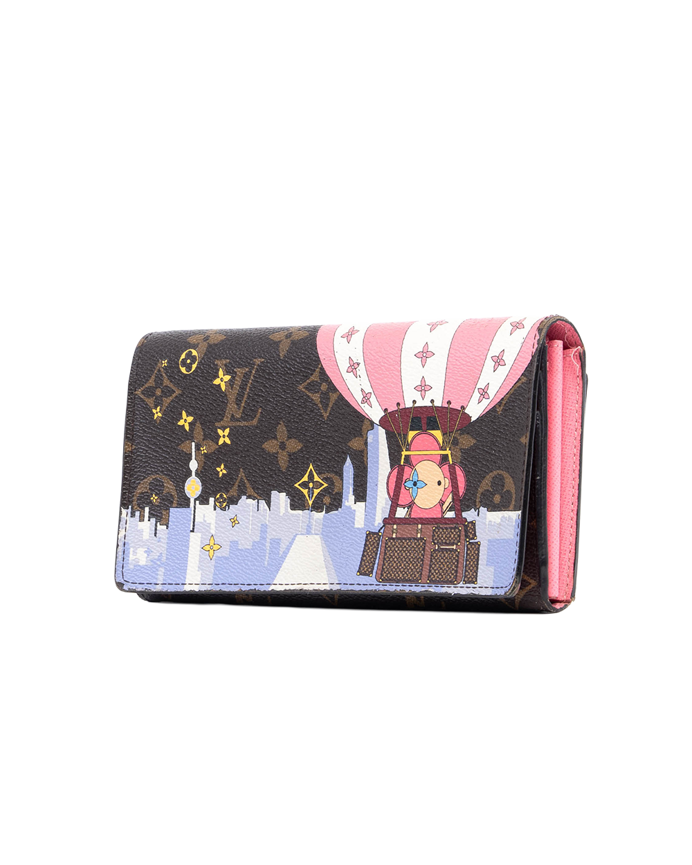 LV VIVIENNE SARAH WALLET LONG BROWN MONOGRAM CANVAS GHW CA3189 09108